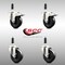 Service Caster 4 Inch 316SS Soft Rubber Swivel 3/4 Inch Stem Caster Lock Brake SCC, 2PK SCC-SS316TTLEX20S414-SRS-2-S-2-34 - alternate 4